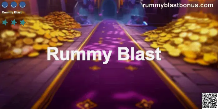 Rummy Blast homepage style visual for Indian users, showing the brand layout and guide context
